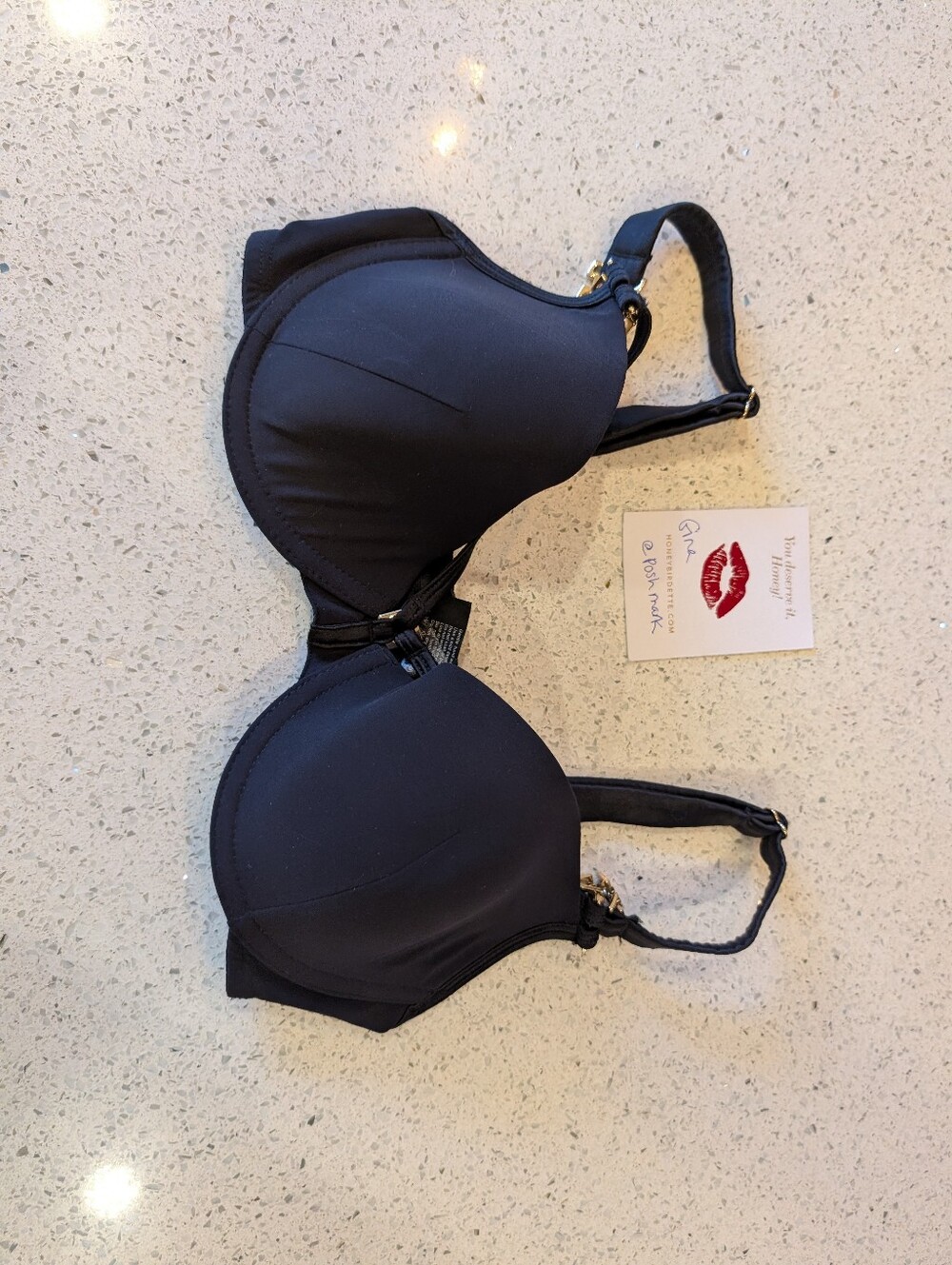 Honey Birdette Vivien black bra 34C